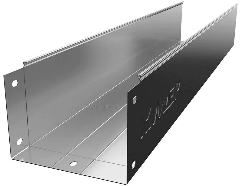 Лоток оцинкованный неперфорированный с высотой бортов 150мм, Лидер