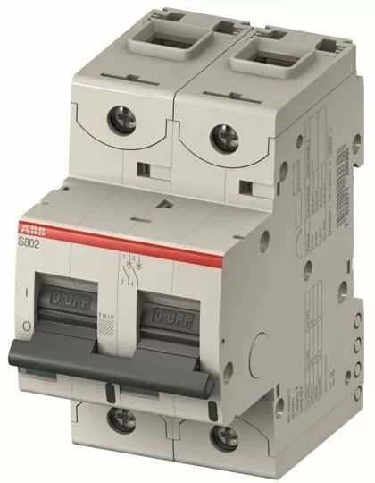 Автоматический выключатель двухполюсный ABB S802