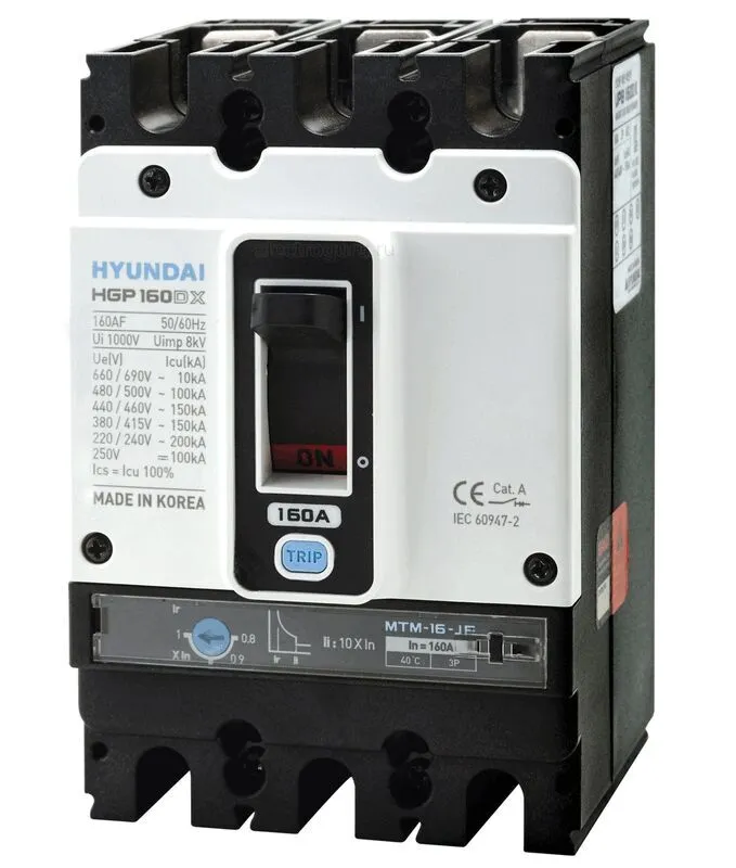 Автоматический выключатель HGP125D, Hyundai Electric