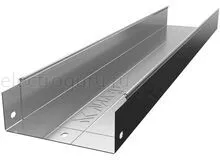 Лоток оцинкованный неперфорированный с высотой бортов 70мм, Лидер