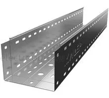 Лоток перфорированный оцинкованный с высотой бортов 150мм, Лидер