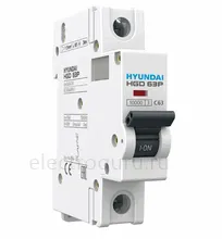 Автоматический выключатель HGD63Р однополюсный, Hyundai Electric