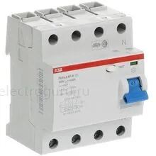 УЗО 100А, 30мА, тип A, AP-R, ABB F204, 2CSF204401R1900