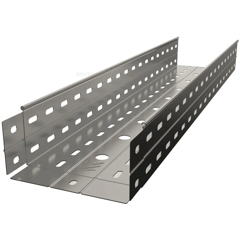 Лоток перфорированный 200х100х3000 горячеоцинкованный, Лидер