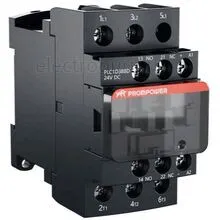 Контактор 24В, 38А, 1НО+1НЗ, PLC1D38BD, Prompower