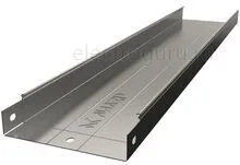 Лоток неперфорированный горячеоцинкованный с высотой бортов 60мм, Лидер