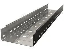 Лоток перфорированный горячеоцинкованный с высотой бортов 80мм, Лидер