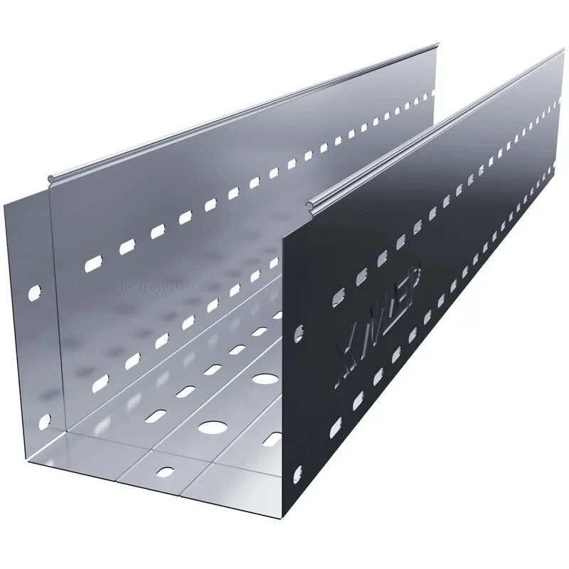 Лоток перфорированный 200х200х3000 нержавеющая сталь, Лидер