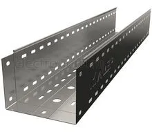 Лоток перфорированный горячеоцинкованный с высотой бортов 150мм, Лидер