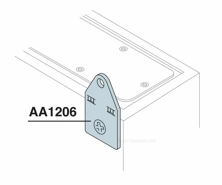 AA1206 Петли для крепления шкафа