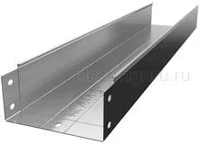 Лоток оцинкованный неперфорированный с высотой бортов 100мм, Лидер