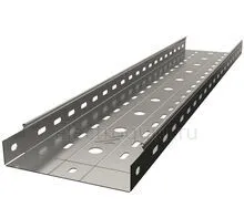 Лоток перфорированный горячеоцинкованный с высотой бортов 50мм, Лидер