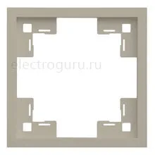 Рамка 1-местная латте, серия Standart, Rikett