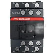 Контактор 220В, 18А, 1НО+1НЗ, PLC1D18M7, Prompower