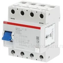 УЗО 125А, 500мА, тип AC, ABB F204, 2CSF204001R4950