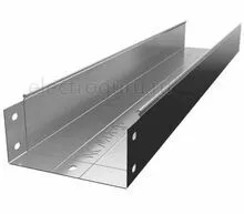 Кабельный лоток металлический неперфорированный замковый ПРЕМИУМ борт 100