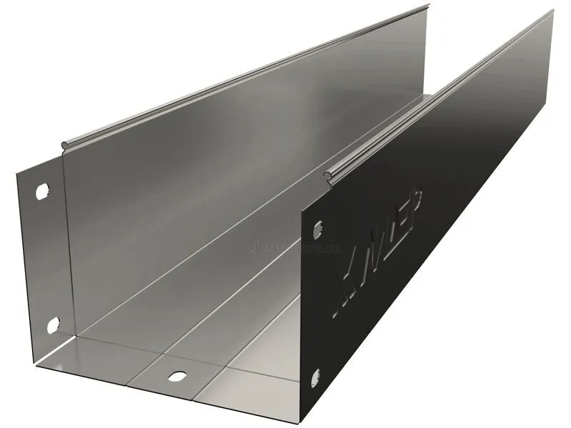 Лоток оцинкованный неперфорированный с высотой бортов 150мм, Лидер