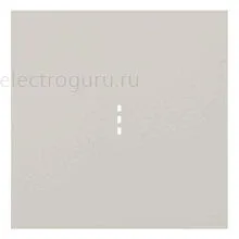 Клавиша 1-кл выключателя с подсветкой, лен Rikett